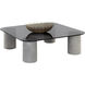 Maude 54 X 54 inch Smoked / Light Grey Outdoor Coffee Table